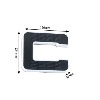 LED mājas numura gaismeklis burts C