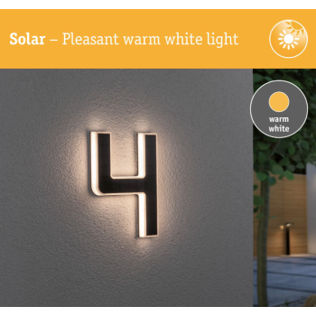 Светодиодный светильник для номера дома цифра 4