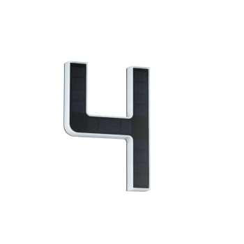 LED mājas numura gaismeklis cipars 4