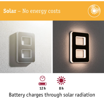 LED mājas numura gaismeklis cipars 8