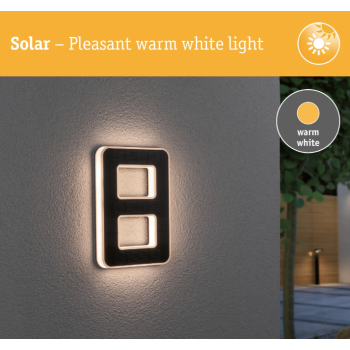 LED mājas numura gaismeklis cipars 8