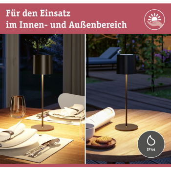 Аккумуляторный светильник Tuni, чёрного цвета