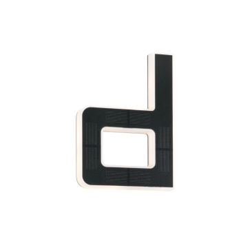 LED mājas numura gaismeklis burts d