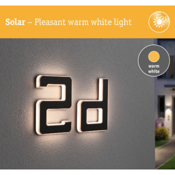 LED mājas numura gaismeklis burts d