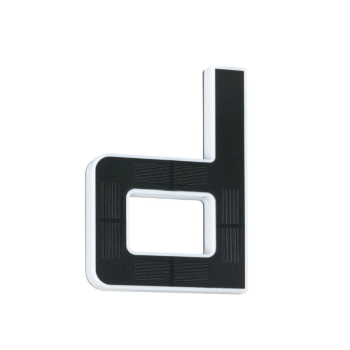 LED mājas numura gaismeklis burts d