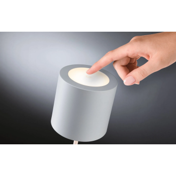 Akumulatora gaismeklis Tuni, baltā krāsā