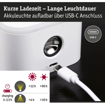 Universāls gaismeklis Varia, baltā krāsā