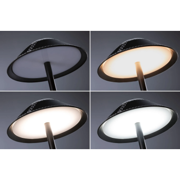 Akumulatora gaismeklis Pellini, melnā krāsā, 330x150 mm