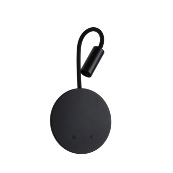 Sienas akumulatora lampas Miora ar sensoru, melna