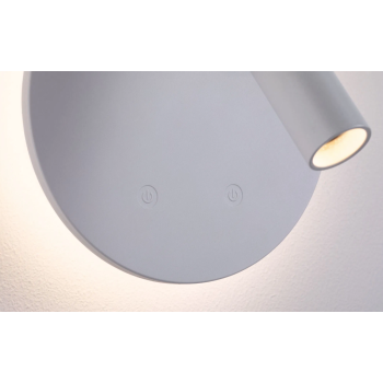 Sienas akumulatora lampas Miora ar sensoru, balta