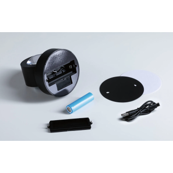 Настенный аккумуляторный светильник Zorik с датчиком, чёрный