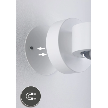 Sienas akumulatora lampas Zorik ar sensoru, balta