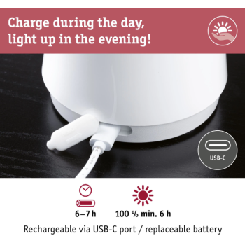 Akumulatora gaismeklis Onzo, balta