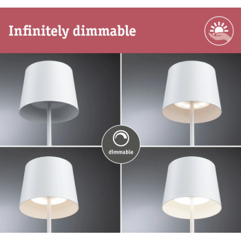 Akumulatora gaismeklis Gilo, balta