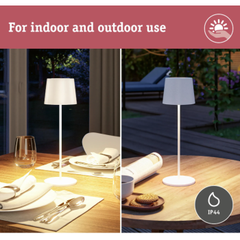 Аккумуляторный светильник Gilo, белый