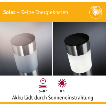 Iesmeļams gaismeklis Layra ar saules bateriju