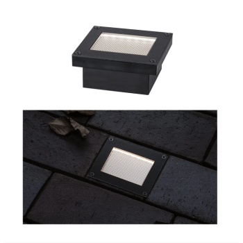 Iebūvējamais gaismeklis Domenic ar saules bateriju, 80×80 mm