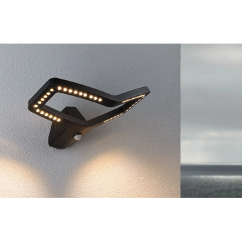 Āra sienas lampa Alara 10W ar kustības sensoru