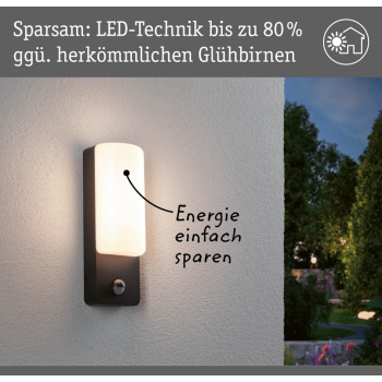 Sienas āra gaismeklis Bonnie 8,5W ar kustības sensoru