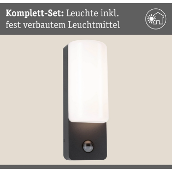 Sienas āra gaismeklis Bonnie 8,5W ar kustības sensoru