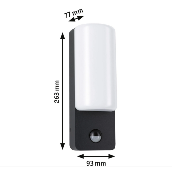 Sienas āra gaismeklis Bonnie 8,5W ar kustības sensoru