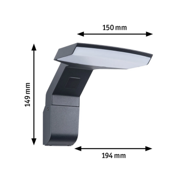 Sienas lampa Zenera 10W - draudzīga kukaiņiem