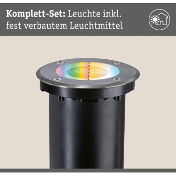 Встраиваемый светильник RGBW 4,9 Вт, круглый