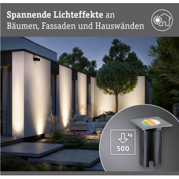 Встраиваемый светильник RGBW 4,9W, квадратный