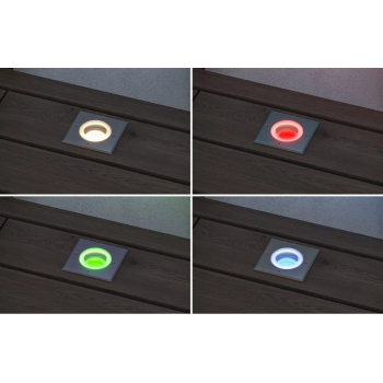 Встраиваемый светильник RGBW 4,9W, квадратный