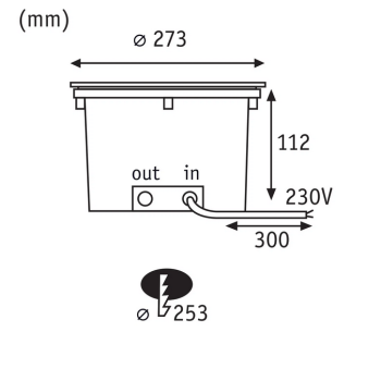 Встраиваемый светильник Durea 15W