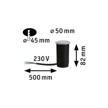 Встраиваемый светильник Gold light 2,2 Вт, безопасный для насекомых, 60 лм