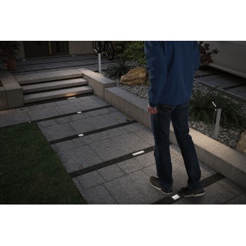 Встраиваемый светильник Domenic с солнечной батареей, 200x80 мм