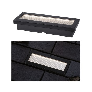 Iebūvējamais gaismeklis Domenic ar saules bateriju, 200x80 mm