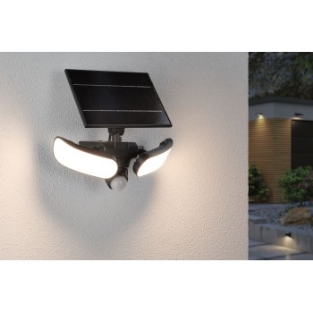 Sienas gaismeklis Sonlig 2x9 W ar saules bateriju un kustības sensoru