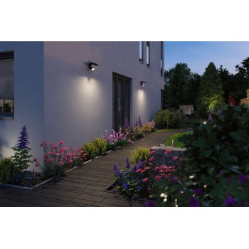 Sienas gaismeklis Flotas ar saules bateriju un kustības sensoru