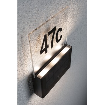 LED mājas numurs Neda ar saules bateriju un kustības sensoru