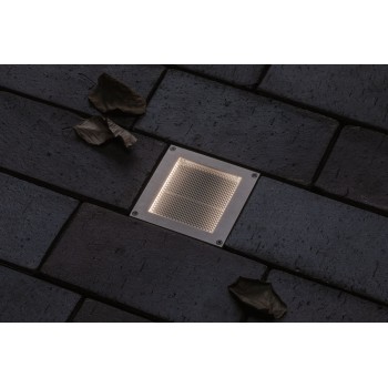 Iebūvējamais gaismeklis Brick 1W, draudzīgs kukaiņiem, 100 × 100 mm