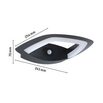 Настенный светильник Akena 11W с датчиком движения