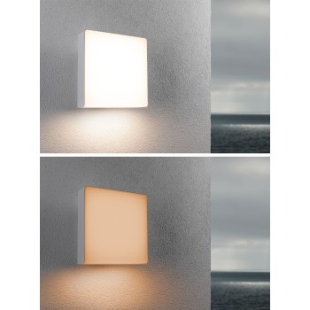 Sienas lampa Azalena 8,5W draudzīga kukaiņiem, balta