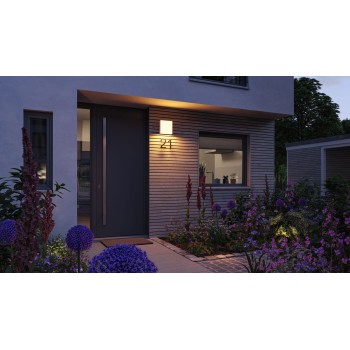 Sienas lampa Azalena 8,5W draudzīga kukaiņiem, balta