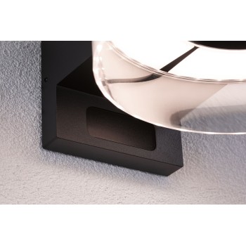 Sienas lampa 12,5W draudzīga kukaiņiem, melnā krāsā