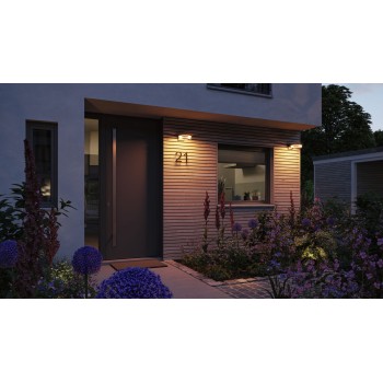 Sienas lampa 12,5W draudzīga kukaiņiem, melnā krāsā