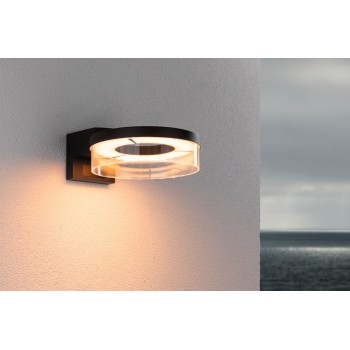 Sienas lampa 12,5W draudzīga kukaiņiem, melnā krāsā