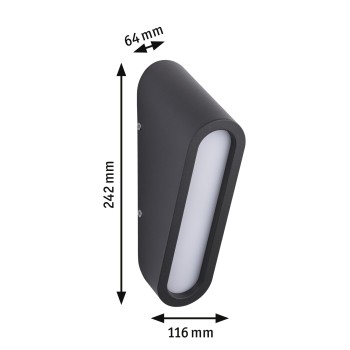 Sienas lampa Cliff 9,5W