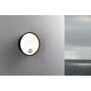 Настенный светильник Platomo 14,5 Вт с датчиком движения, чёрного цвета