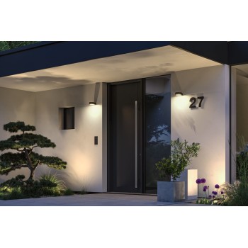 Настенный светильник Silma 5,5W с датчиком движения, черного цвета