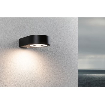 Настенный светильник Silma 5,5W с датчиком движения, черного цвета