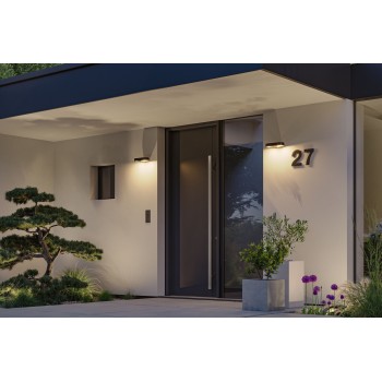 Sienas gaismeklis Silma 2x5,5W ar kustības sensoru, melnā krāsā