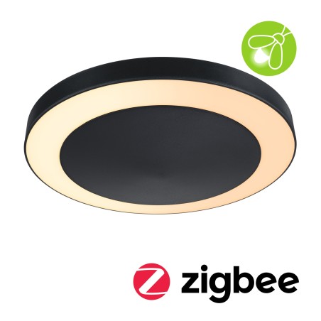 Sienas gaismeklis Circula 14W, draudzīgs kukaiņiem, antracīta krāsā