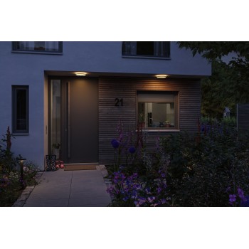 Настенный светильник Lamina Backlight 14W, безопасный для насекомых с датчиком движения, белый